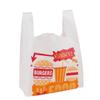 Bolsa Chaleco Desechable Plástico Grado Alimenticio Para Llevar Snack Pollo Crujiente Costilla Bloque Tenedor Hueso Filete Hamburguesa Pollo Frito Bolsa