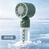 Ventilador de Mano de Nuevo Modelo Transfronterizo de Alta Velocidad para Uso en Exteriores con Potente Potencia de Viento, Adecuado para Dormitorios de Estudiantes, Ventilador de Aerosol de Hielo de Semiconductores