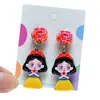 Pendientes para Niños de Nuevo Estilo, Clips para Orejas para Niñas Sin Perforaciones, Accesorios para Orejas de Oso de Dibujos Animados, Joyería Dulce de Princesa, Pendientes para Niñas Pequeñas