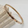 Pulseira de Aço Titânio Gipsofila Personalizada com Zircônias, Design Simples, Não Desbota, Joia de Mão Moderna e Simples Elegante Fabricante Direto