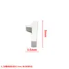 Acero Inoxidable Pulido Espejo Digital Cuentas Agujero 0-9 Accesorios de Joyería DIY Dígitos Árabes Abalorio Colgante de Trébol de Cuatro Hojas