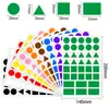 Etiquetas Coloridas de Venda Quente Transfronteiriças de Diferentes Formatos para Marcação de Arquivos, Identificação, Classificação, Adesivos Autoadesivos
