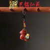 Pingente Borla Cavalo do Zodíaco Yuanbao Pintado Sandália Roxa Ano do Cavalo Pingente Chaveiro Arte Ming Xianyuan Cavalo de Sandália Corrente de Celular