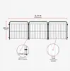 Cerca Modular para Animais de Estimação 65x69, 3 Painéis (65 cm) - Preta