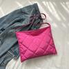 Bolso de mujer con bordado de diamantes en color liso, nuevo bolso cuadrado pequeño informal combinable para todo el invierno de 2023, bolso bandolera de hombro, bolso de mano