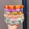Diadema infantil fruta esponja flor pequeña lavado de cara maquillaje presión para el cabello no lastima la cabeza linda princesa niña accesorios para el cabello