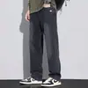 Jeans de Pierna Ancha para Hombre Otoño/Invierno 2026, Marca de Tendencia Estilo Americano, Pierna Recta Holgada, Pantalones Casuales con Forro de Felpa para Hombre