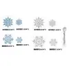 Carámbanos de Hielo Transparentes Decoraciones Navideñas Barras de Hielo Puntas de Hielo Accesorios DIY Iluminación Adornos Colgantes Serie de Copos de Nieve Set
