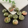 Pedras Preciosas Atacado Cabochons Redondos de 16mm do Fabricante, Popular Calcedônia Uva da Amazon para Joias DIY