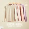 Conjunto de Ropa Interior Térmica Gruesa 7A Cepillada Antibacteriana para Hombres y Mujeres con Cuello Semi-Alto, Capa Base Cálida para Otoño e Invierno