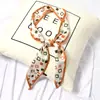 Ins fita de cetim da Coreia do Sul lenço feminino tira estreita fita decorativa multiuso versátil cinto lenço fino pequeno