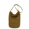 Bolsa de Gran Capacidad para Mujer 2026 Nuevo Verano Playa Tejida Vacaciones Bolso de Hombro Bolso Cruzado Tipo Cubo Bolso de Paja