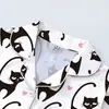 Fabricante de Conjunto de Pijama Cardigan Preto de Seda Leite Transfronteiriço Europeu e Americano para Mulheres, Shorts de Manga Curta, Roupa de Casa Casual Respirável