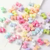 Acrílico Cuatro Vías Lazo Cuentas Redondas DIY Cadena para Teléfono Móvil Collar Accesorios de Cuentas Hechos a Mano Material de Cuentas Sueltas