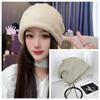 Celebridade da internet chapéu elegante de tricô com cordão para franzir, estilo casual, moda, design moderno, adorno de cabeça, nova moda