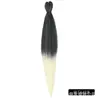 Mayorista Europeo y Americano de Pelucas Transfronterizas Peluca de Peinado Esponjosa con Trenzas Grandes Resistente al Fuego a Baja Temperatura 26 Pulgadas 90g Cabello Trenzado Fácil