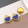 Pingente de Coração Pequeno em Aço Inoxidável com Gotejamento de Óleo Esmaltado Colorido Acessórios de Joias para Pulseira Brinco DIY Feito à Mão