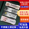 Placas de Nombre Metálicas Personalizadas, Insignias de Trabajo de Acero Inoxidable Tipo Pin de Acrílico, Placas de Nombre para Estudiantes, Tarjetas de Identificación para Empleados, Placas de Nombre Personalizadas