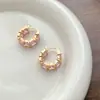 Brincos de Zircônia Rosa para Mulheres, Design Único, Presilhas de Orelha de Nicho, Novos Brincos Populares de 2026, Únicos, Bonitos, Acessórios de Orelha de Alta Qualidade
