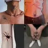Adesivos de Tatuagem Aranha Vermelha à Prova d'Água Mini Adesivos de Tatuagem Personalizados Simulação Maquiagem de Halloween