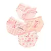 Ropa interior para bebé de algodón puro Clase A para niñas, antibacteriana, transpirable, de cintura media, calzoncillos de estudiante con caricaturas, shorts de ropa interior para niñas
