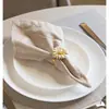 Conjunto de 4 Argolas para Guardanapo Floratta 4cm x 4cm Zamac Branco - Wolff