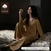 Pijama de Algodón para Dormir Bien Primavera y Otoño Algodón Puro Estilo Maillard Nuevo conjunto de ropa de casa de algodón suave de manga larga