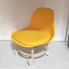 Taburete Bajo con Respaldo y Ruedas Giratorias, Adecuado para Aprender a Caminar, Uso Doméstico, para Limpiar, Cambiarse de Zapatos y Trapear Pisos, Taburete Doméstico Móvil