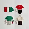 25 Camisetas Nuevas de Otoño e Invierno Estilo Ins Tema Navideño Tops de Manga Larga para Bebé Sudaderas para Niños Ropa Navideña