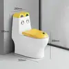 Crianças do Jardim de Infância Tampa Cerâmica Colorida para Vaso Sanitário Botão do Vaso Tampa da Caixa Acoplada Tampa de Assento Plástica com Fechamento Suave Peças de Água