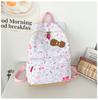 Mochila escolar para mujer, nueva mochila de primavera y verano de alto valor, mochila para estudiantes de secundaria y preparatoria, mochila estampada linda y dulce