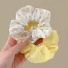 Goma para el pelo tipo scrunchie oversized de estilo coreano con múltiples capas, liga para el pelo de estilo perezoso, cuerda para coleta, accesorio para el pelo de alta gama