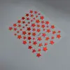 Nuevas Pegatinas para Uñas de Arena Líquida Roja de Cinco Puntas Coloridas Simples con Brillo Lindas Dulces Pegatinas Decorativas Fábrica