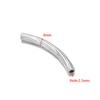 Colgante horizontal en espiral de acero inoxidable dorado de 37 mm de longitud con forma de codo, ideal para hacer pendientes, collares y pulseras, accesorios de joyería al por mayor.