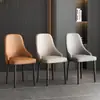 Cadeiras de jantar estilo nórdico, bancos de restaurante italianos de luxo leve com encostos, cadeiras de mesa de jantar, cadeiras para hotel e restaurante com encostos