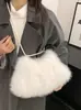 Bolsa Peluda para Mujer, Bolso Cubo de Gran Capacidad para Otoño e Invierno, Bolso de Mano Grande de Felpa, Bolso de Hombro Portátil Dulce, Bolsa Grande
