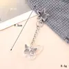 Nuevo llavero con lazo acrílico, colgante con personalidad, colgante para bolso, funda para auriculares, cadena, joyería