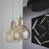 Lámpara de noche nórdica restaurante Lámpara de araña Bar personalidad creativa en línea roja vidrio creativo decorativo pequeña lámpara de araña