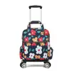 Bolsa de viaje mini plegable ultraligera al por mayor, bolsa de carrito pequeña universal con ruedas portátil, caja de tela para viaje de abordaje