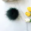 Suministro de pompones de imitación de piel de zorro, bolas de felpa para manualidades, accesorios, piel artificial, ropa, zapatos, sombreros, decoración del hogar, pompones de piel sintética de zorro de colores