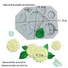 Folhas Girassol Girassol Crisântemo Gesso Aromaterapia Vela Decoração Chocolate Fumigação Bolo Assar Molde de Silicone