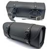 Kit de bolsa colgante para la cabeza de coche, universal, de cuero, impermeable, para motocicleta, crucero, retro, accesorios de modificación eléctrica de pantorrilla