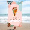 Millones de Toallas Deportivas Transfronterizas Amazon en Stock, Toallas de Playa para Surf de Felpa de Doble Cara de Secado Rápido, Toallas de Baño Estampadas, Hechas a Medida con Tu Propio Diseño