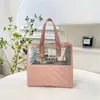 Bolsa de Cosméticos Transfronteriza Ins de Alta Gama Impermeable de PVC Gran Capacidad Bolso de Mano para Mujer Bolsa de Neceser de Viaje para Cosméticos
