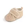 Camile inverno 0-1 anos sapatos de algodão para bebê masculino e feminino sapatos de sola de borracha macia para interior 3-12 meses sapatinhos de bebê