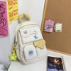 Mochila Escolar para Niña 2023 Nuevo Estilo Coreano Simple Mochila de Estudiante de Secundaria Gran Capacidad Artística Pequeña Fresca Mochila de Estudiante
