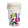 Transfronterizo en stock Tema de Estrella Feliz Cumpleaños Vajilla suit Servilleta de Papel Desechable Taza de Papel Plato de Papel Mantel La Bandera