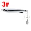 Señuelo placa hierro fundido lance largo 7g-80g placa de hierro galvanizado capa de natación completa señuelo duro metal señuelo pesca desde embarcación caballa española