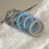 Goma de Pelo Elástica de Alambre de Teléfono sin Costuras con Forma de Estrella de Colores para Coleta Alta, Cuerda para el Cabello Antideslizante, Banda Elástica para el Cabello para Mujeres, Alta Elasticidad y Goma de Pelo Duradera
