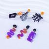 Aretes de resina epoxi DIY tamaño pequeño serie de formas especiales molde de silicona para aretes forma geométrica irregular colgante de arete molde de arete